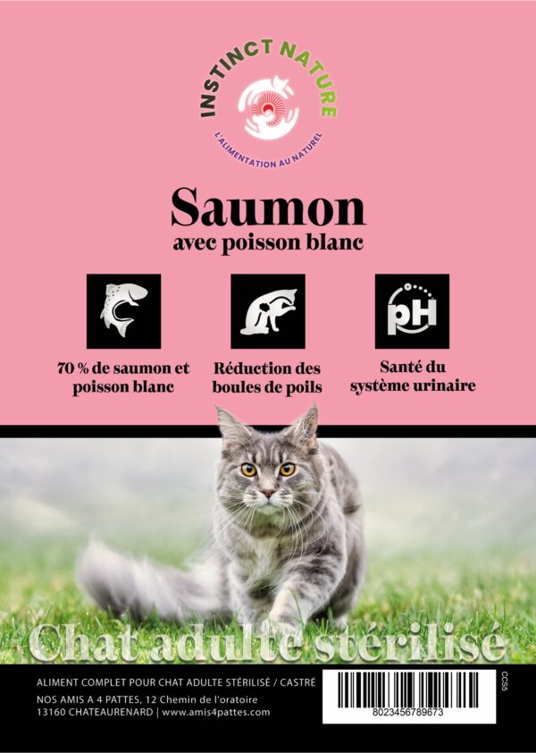 CCS GAMME CONNOISSEUR SAUMON AVEC POISSON BLANC POUR CHAT STERILISE