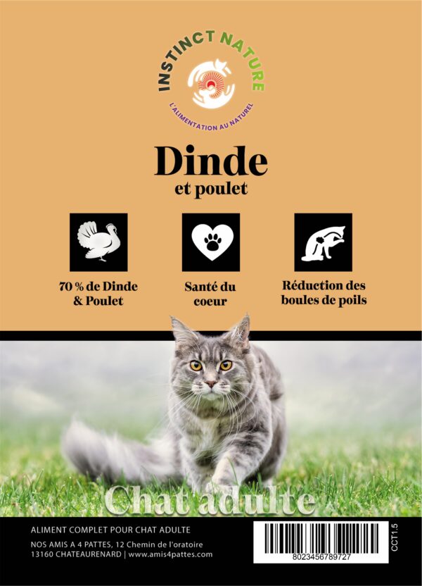 CCT GAMME CONNOISSEUR DINDE ET POULET POUR CHAT ADULTE