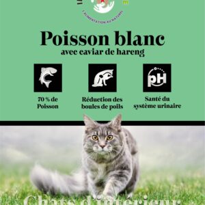 CCW GAMME CONNOISSEUR POISSON BLANC CAVIAR DE HARENG POUR CHAT STERILISE