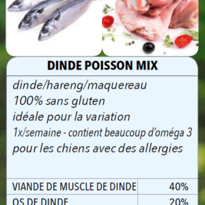 BARF MIX DINDE POISSON