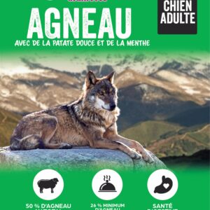 GFF CROQUETTES SANS CEREALE A L’AGNEAU POUR CHIEN ADULTE