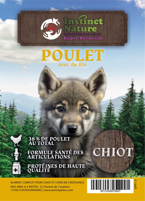 GPP SUPER PREMIUM POULET AVEC RIZ POUR CHIOT