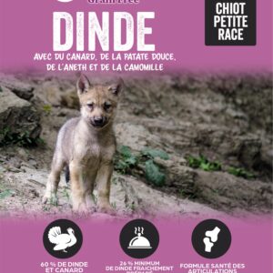 GFP SANS CEREALE A LA DINDE POUR CHIOT DE PETITE RACE