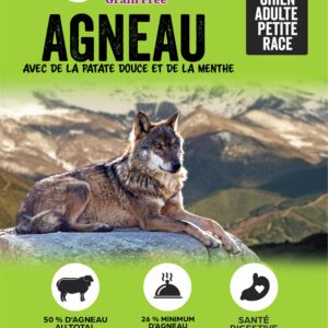 NGE SANS CEREALE A L’AGNEAU POUR CHIEN ADULTE DE PETITE RACE