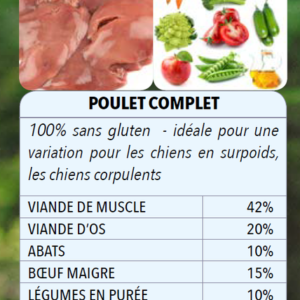 BARF POULET COMPLET