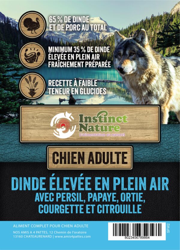 SFW SUPERFOOD DINDE POUR CHIEN ADULTE