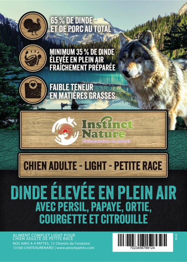 SFX SUPERFOOD LIGHT A LA DINDE POUR CHIEN DE PETITE RACE