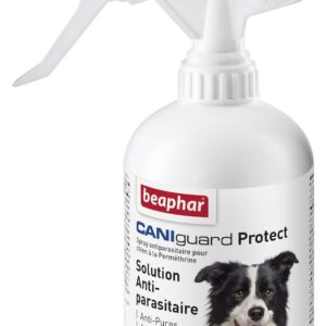 BEAPHAR CANIguard Protect, Spray antiparasitaire pour chien à la Perméthrine – 250 ml