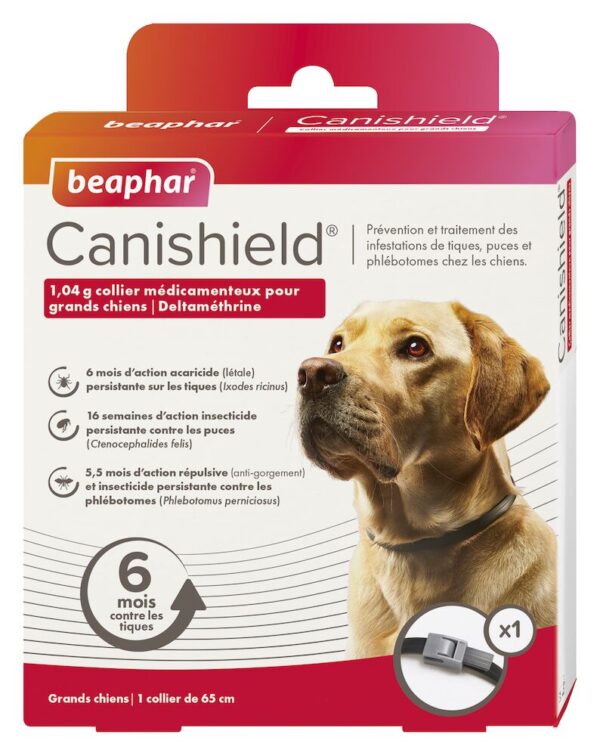 BEAPHAR Canishield collier anti parasitaires pour chiens