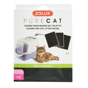 Purecat Filtre Maison de toilette x3 ZOLUX